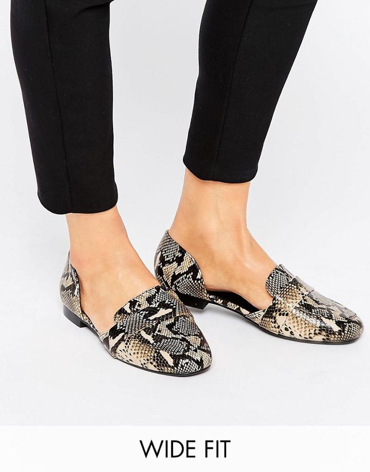 Asos Myra Wide Fit Flat Shoes - Multi