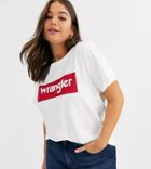 Wrangler Plus Logo T Shirt-white