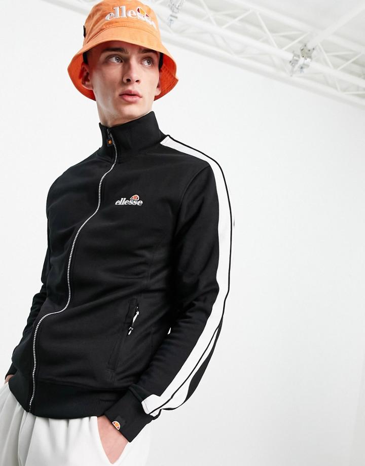 Ellesse Logo Zip Through Jacket In Black