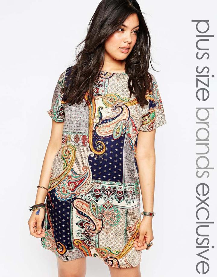 Alice & You Cap Sleeve Shift Dress - Multi