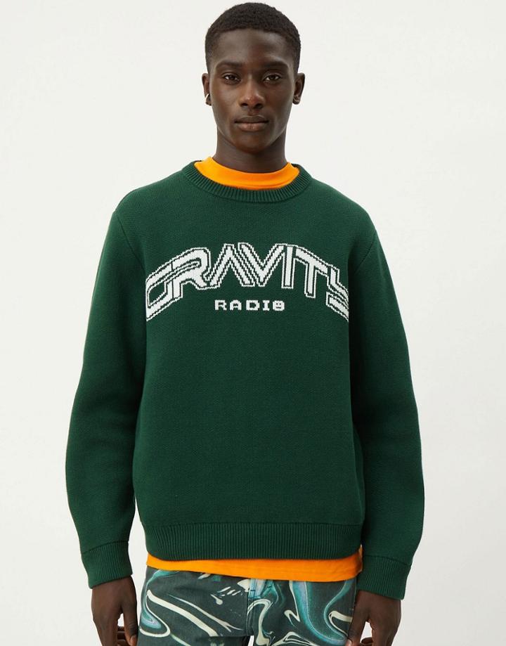 Weekday Johan Gravity Sweater In Green