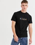 Parlez Henderson Embroidered T-shirt In Black