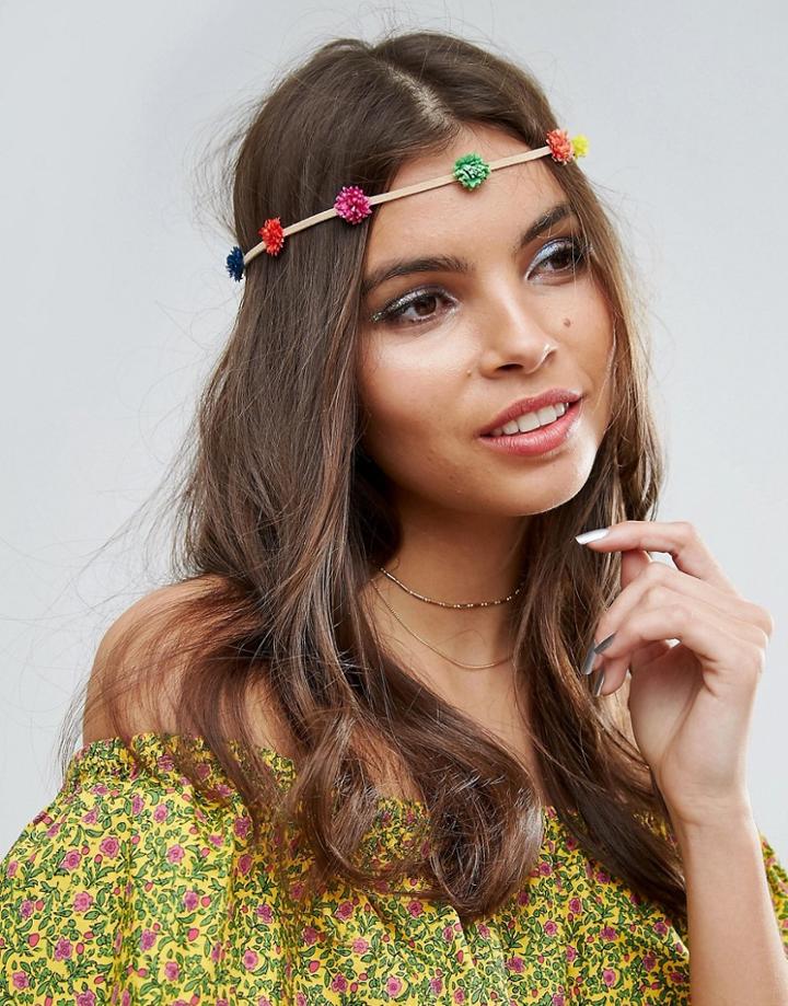 Asos Mini Festival Flower Hair Vine - Multi