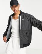 Nike Thermafit Repel Reversible Bomber Jacket In Black