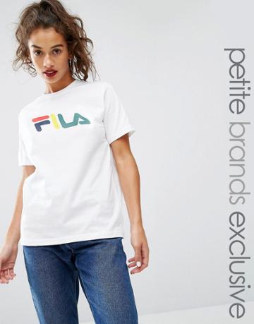 Fila Petite Oversized Motif T-shirt - White