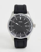 Fossil Fs5535 Belmar Sport Watch With Silicone Strap - Black