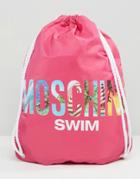 Moschino Drawstring Backpack - Pink