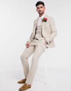 Harry Brown Slim Fit Wedding Tweed Suit Pant-neutral