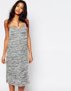 Asos Cami Dress With Button Front - Gray