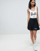 Missguided Barbie Pleated Mini Skirt - Black