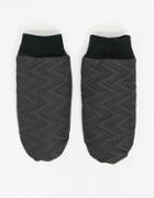 Asos Design Padded Mittens In Black