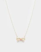 Les Neriedes Bow Necklace - Pink