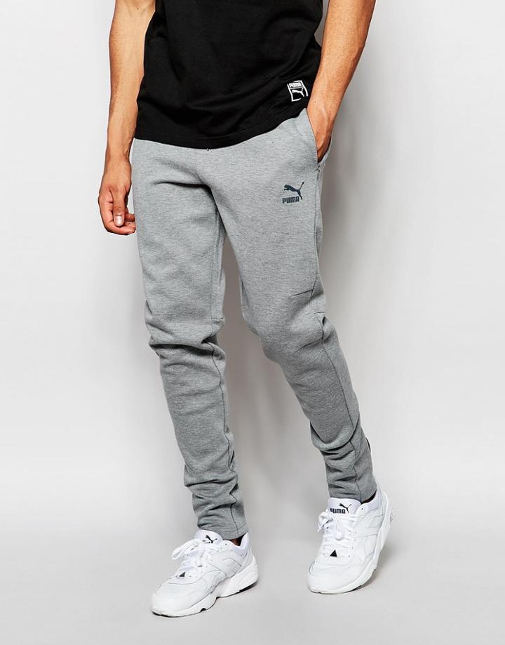 Puma Evolution Skinny Joggers - Gray