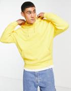 Asos Design Oversized Hoodie In Bright Mustard Yellow