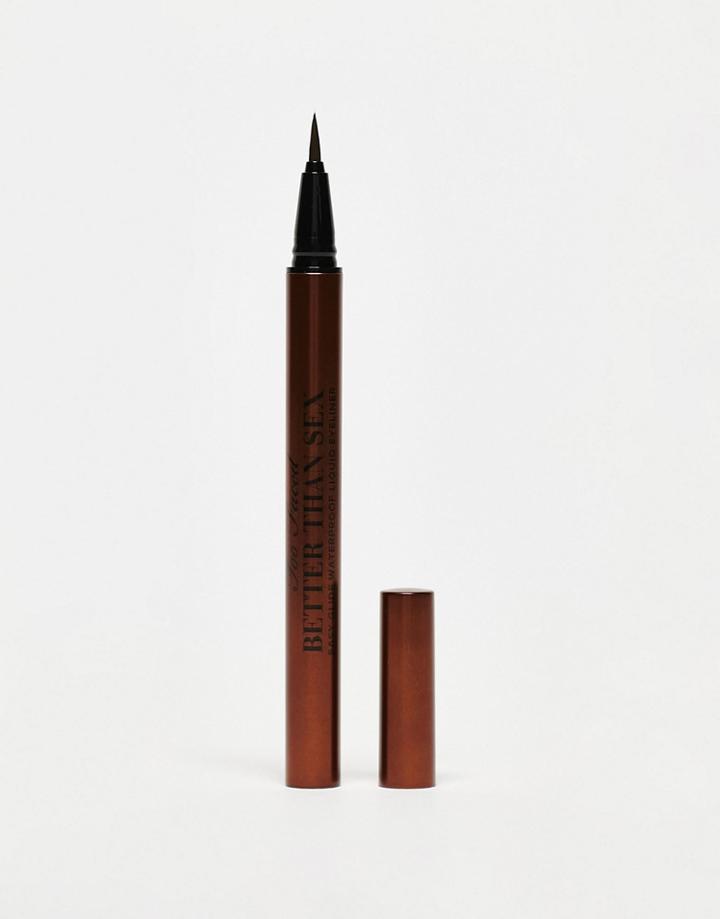 Too Faced Better Than Sex Easy Glide Waterproof Liquid Eyeliner - Chocolate-brown