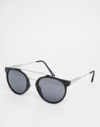 Jeepers Peepers Round Sunglasses In Black - Black