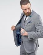 Harry Brown Check Suit Jacket - Gray