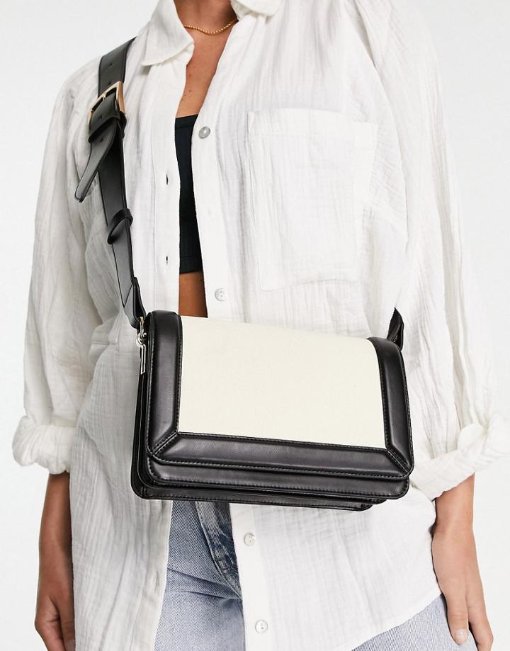 & Other Stories Cotton Color Block Crossbody Bag In Multi - Multi