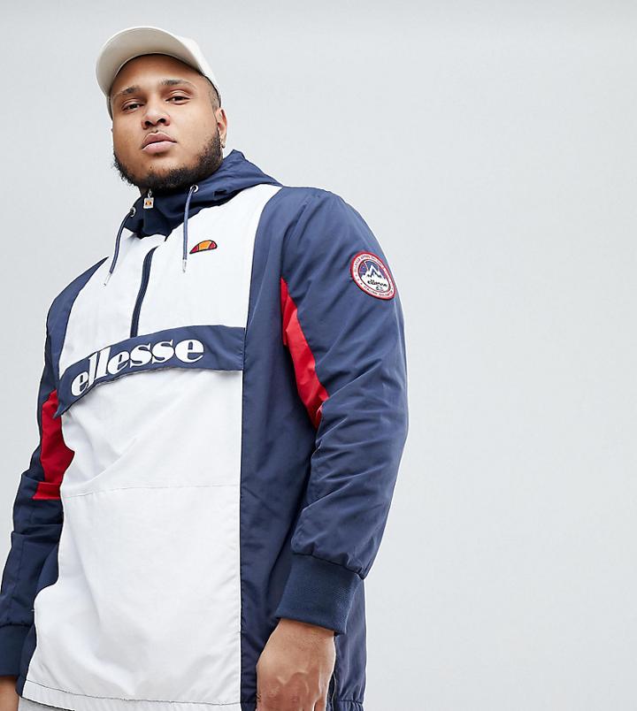 Ellesse Plus Ski Overhead Fleece Lined Jacket - Navy