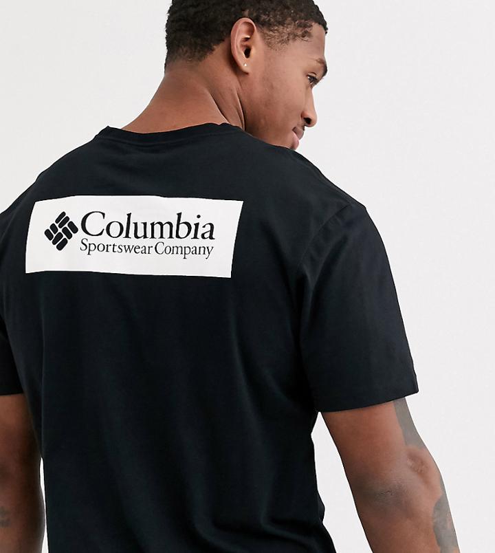 Columbia North Cascades T-shirt In White - Exclusive To Asos-black