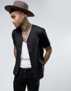 Religion Smart Baseball Slim Shirt - Black