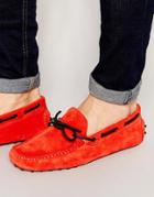 Standard Forty-five Suede Driving Shoe - Red