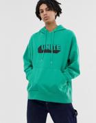Collusion Oversized Hoodie With Print - Green