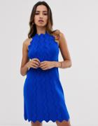 Ted Baker Rianori Knitted Swing Dress-blue