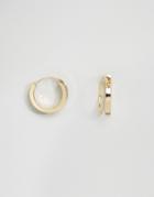 Limited Edition Chunky Swirl Through Hoop Earring - Gold
