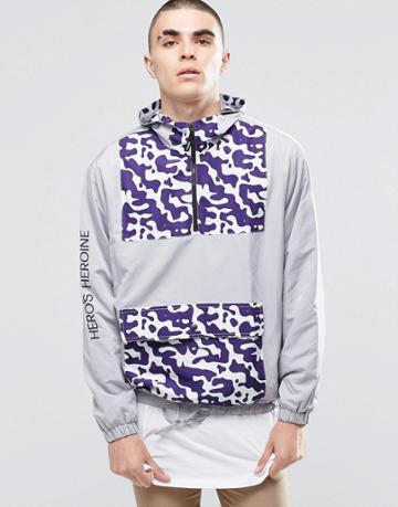 Hero's Heroine Overhead Windbreaker Jacket - Gray