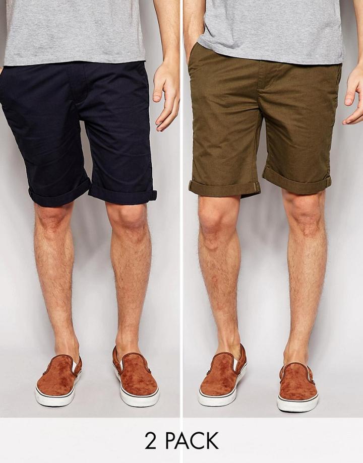 Bellfield Chino Short Pack - Green