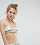 All About Eve Exclusive Stripe Bikini Top - Multi