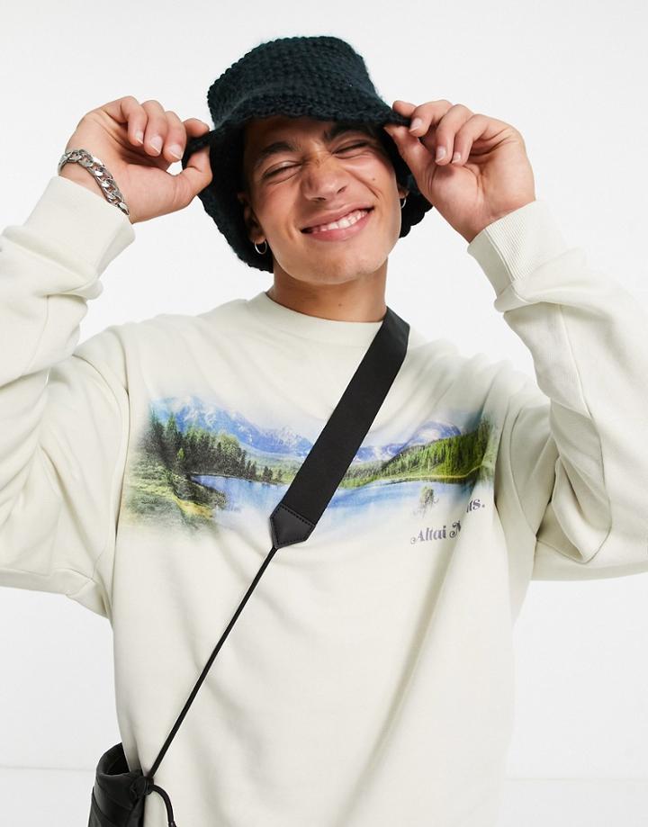 Asos Design Knitted Bucket Hat-brown