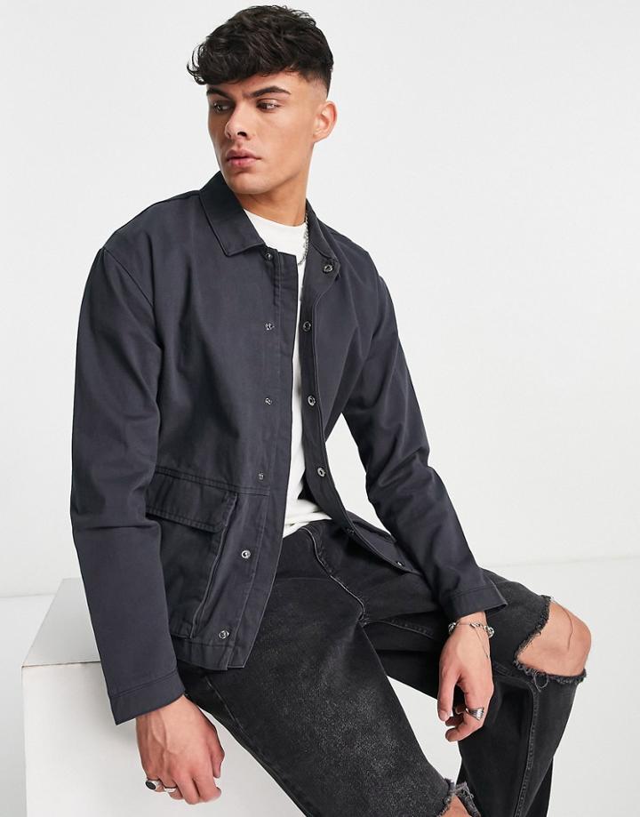 Only & Sons Worker Jacket In Navy