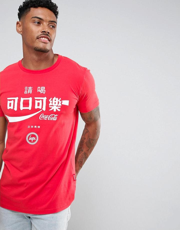 Hype X Coca Cola T-shirt In Red - Red