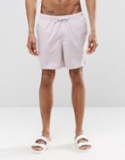 Asos Swim Shorts In Lilac Mid Length - Purple