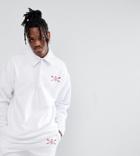 Reclaimed Vintage Inspired Shirt In White Fleece - White