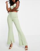 Extro & Vert Flare Leg Pant In Green - Part Of A Set