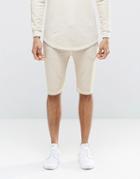 Siksilk Slouch Shorts In Over Dye - Stone