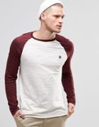 Element Blunt Baseball Top Napa Red Long Sleeve - Red