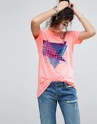 Asos T-shirt With Ultimate 80s Motif - Pink