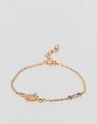 Asos Design Delicate Star Bracelet - Gold