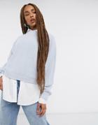 Threadbare Chloe Crew Neck Sweater-blue