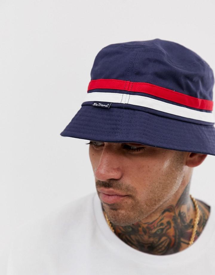 Ben Sherman Bucket Hat In Navy - Navy