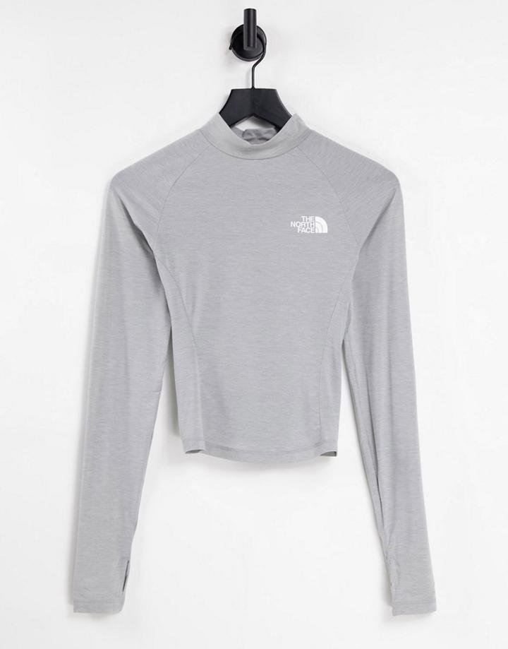 The North Face Tekware Long Sleeve T-shirt In Gray-grey