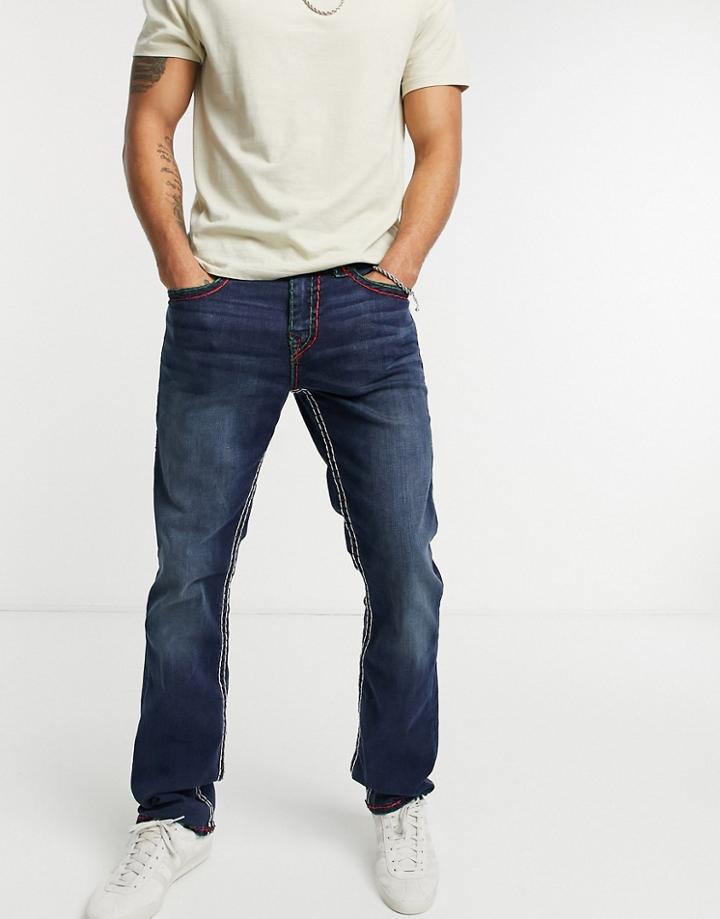 True Religion Rocco No Flap Slim Fit Jeans-blues