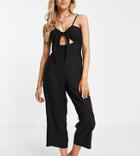 Esmee Exclusive Tie Front Jumpsuit In Black