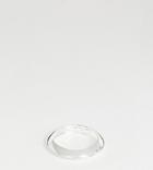 Asos Design Sterling Silver Ring In Clean Chevron Design