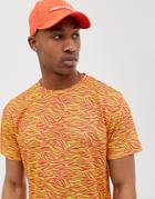 Urban Threads T-shirt In Neon Animal Print - Yellow