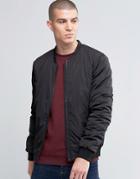 Selected Homme Light Weight Bomber Jacket - Black